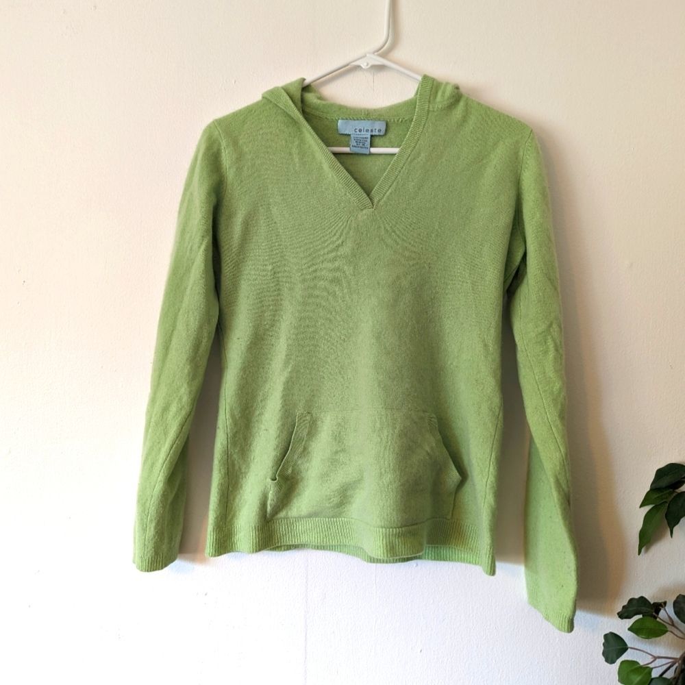 Celeste 100% Cashmere Sweater w/ Hood & Pocket